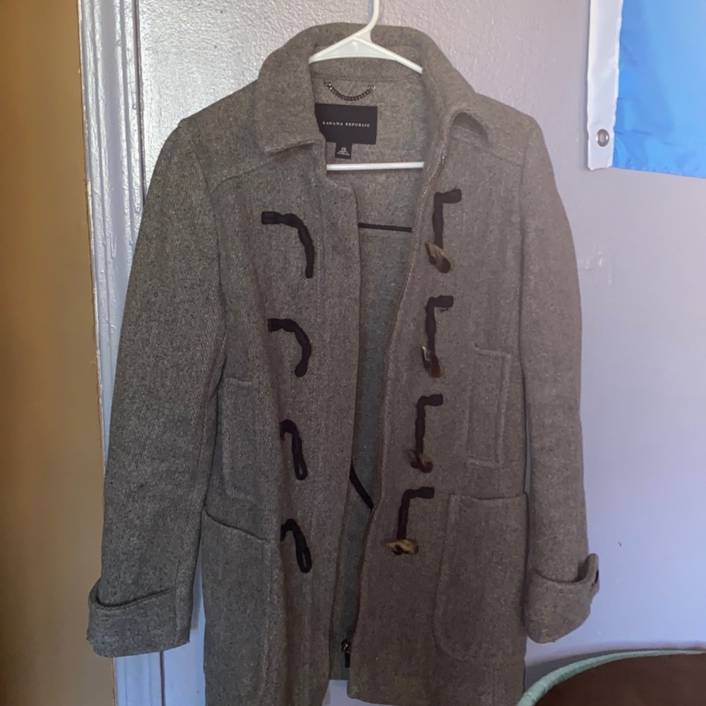 Banana republic winter mid pea coat